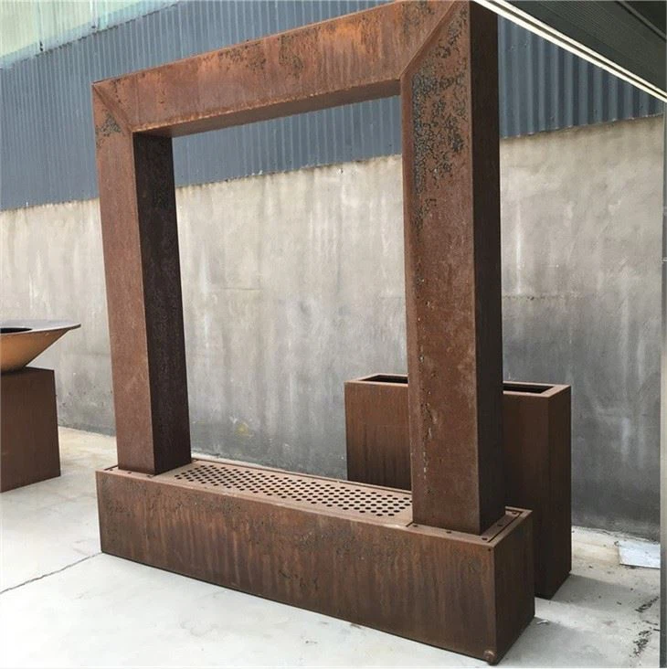 Garden Ornaments Corten Steel Water Feature