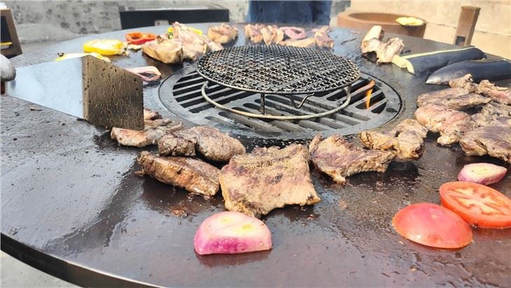 Garden Rust Corten Steel Fire Pit Heavy Duty BBQ