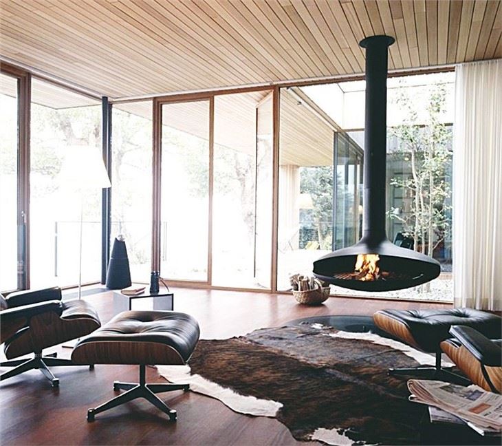Hanging Wall Fireplace Fire Place Ball