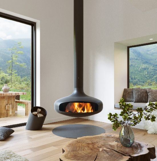 Hanging Wall Fireplace Fire Place Ball