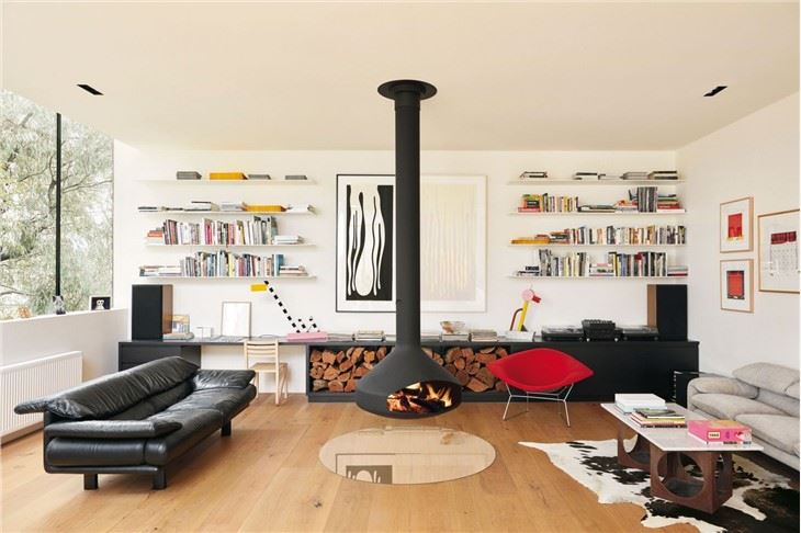 Hanging Wall Fireplace Fire Place Ball