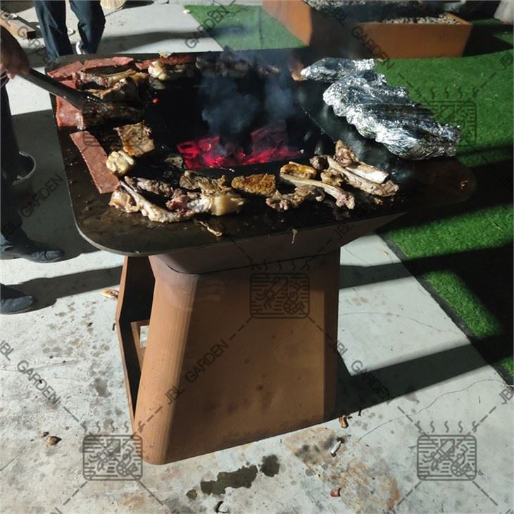 Corten 강철 숯불 바베큐 그릴