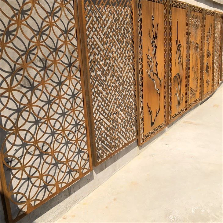 Corten Steel 프라이버시 펜싱 패널