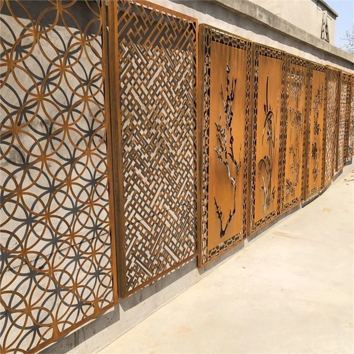 Corten Steel Privacy Fencing Panel