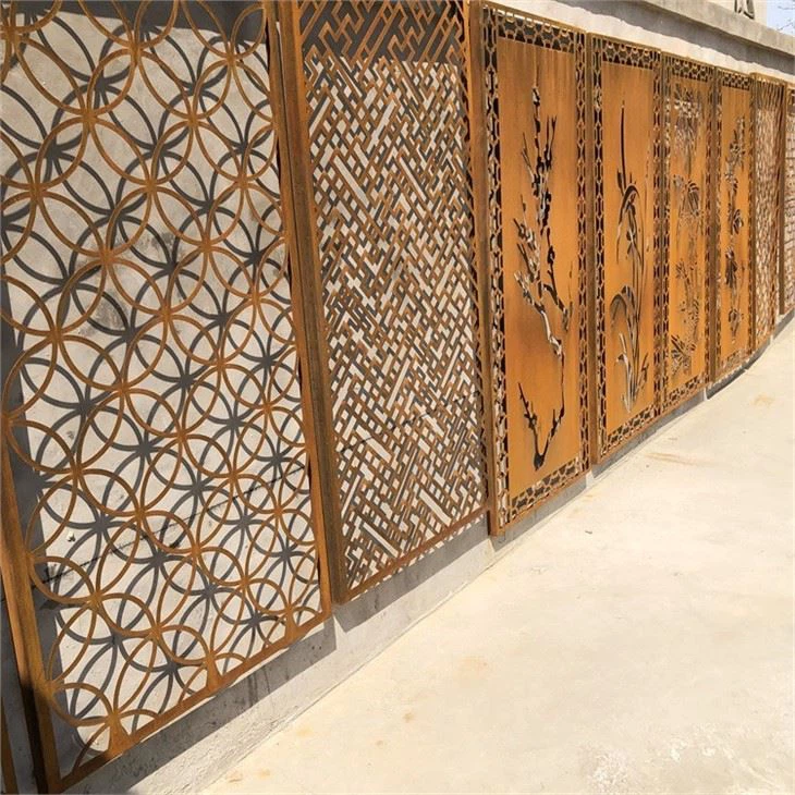 Corten Steel Privacy Fencing Panel