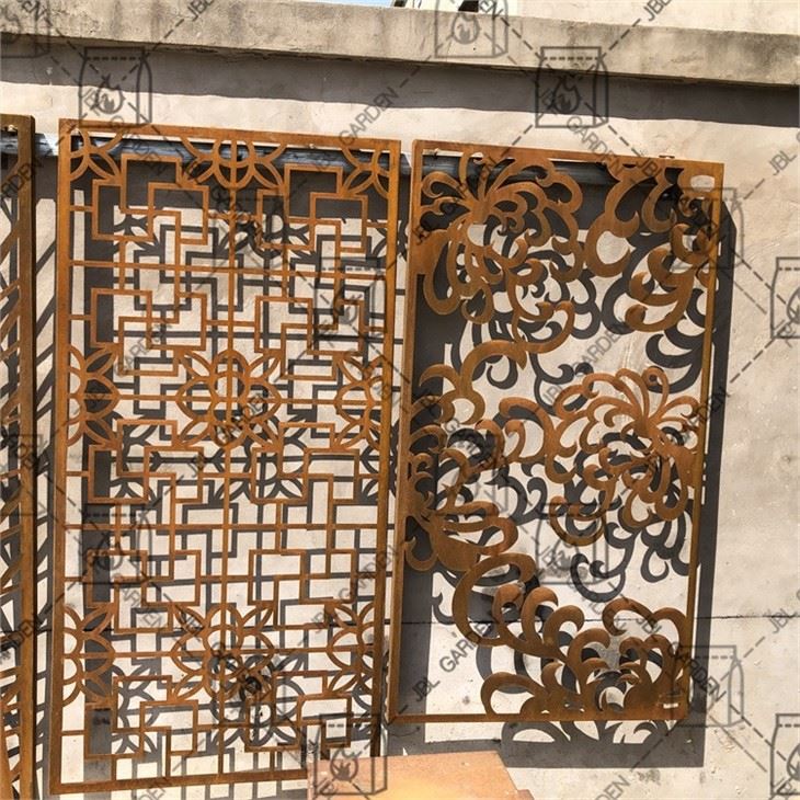 Corten Steel Screen Set