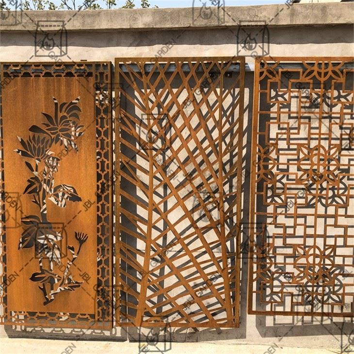 Corten Steel Screen Set