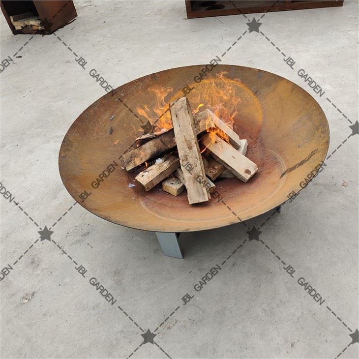 Corten Steel Unique Fire Pit Bowl