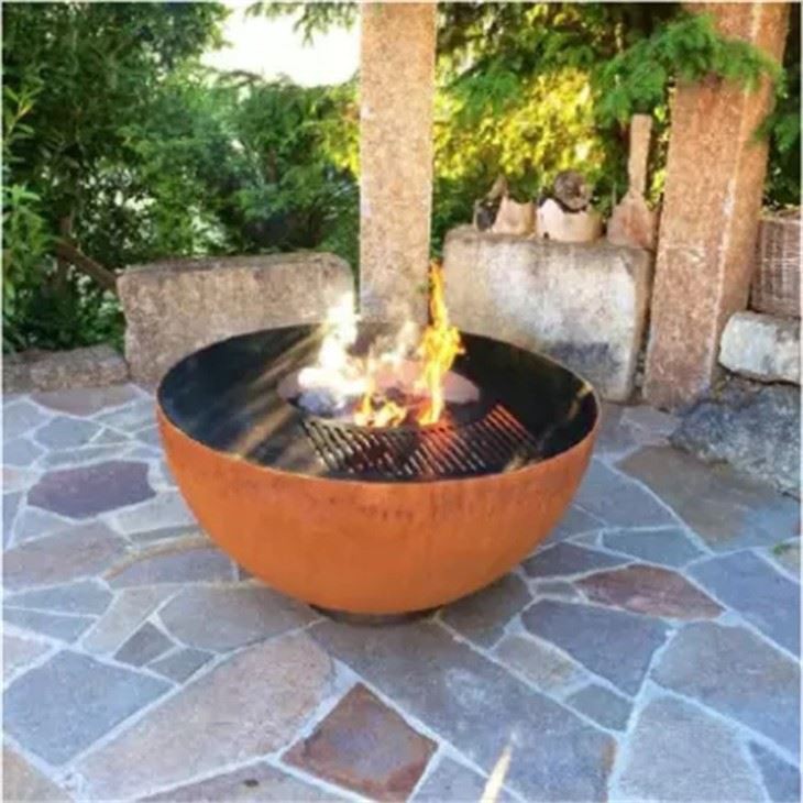Metal Grill Fire Pit