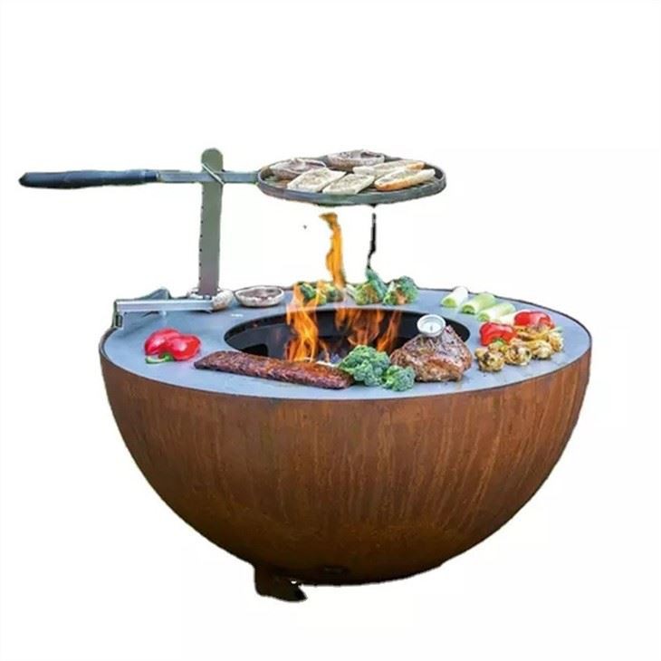 Metal Grill Fire Pit