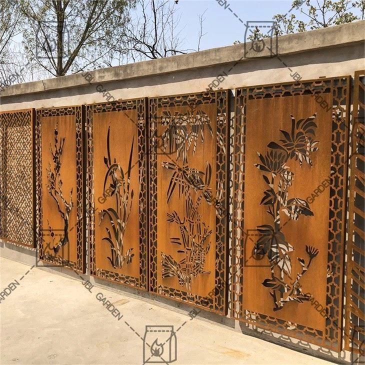 Privacy Corten Steel Fences For Art
