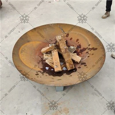 야외 정원 금속 화재 구덩이