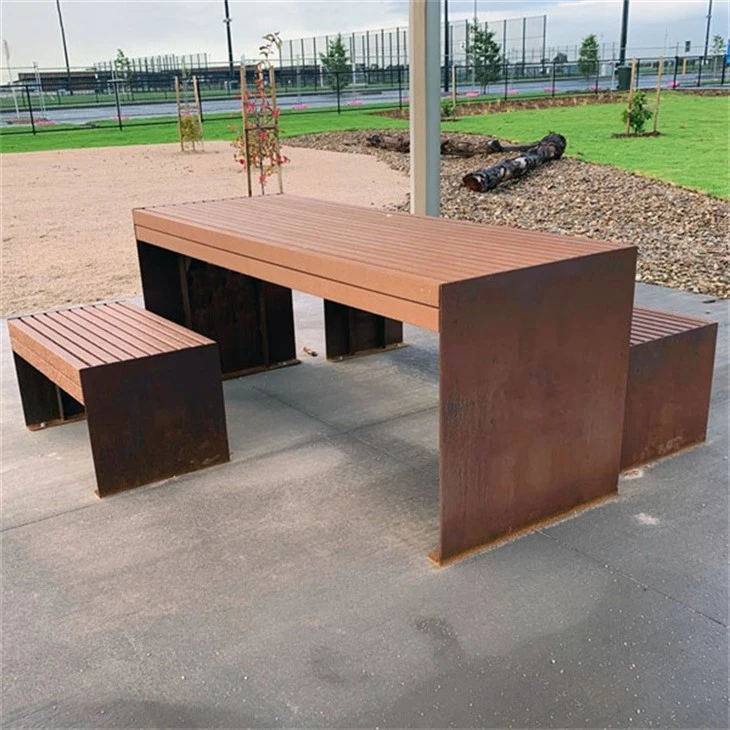 Corten Steel Bench Leg