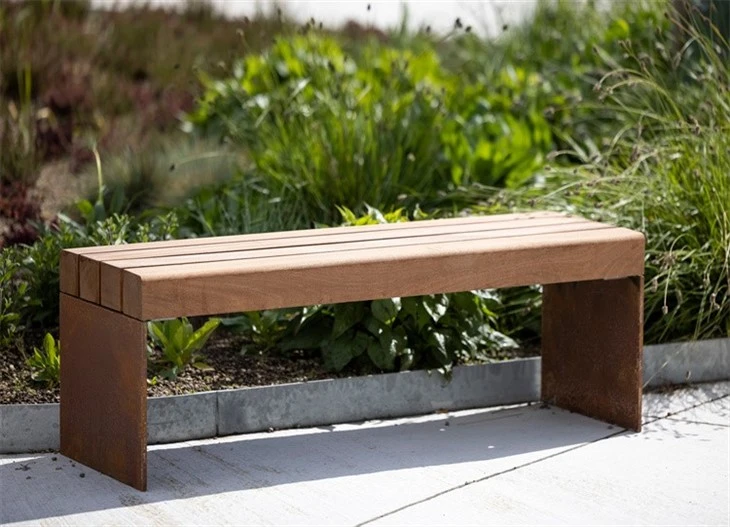 Corten Steel Bench Leg