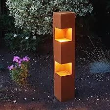 Corten Steel Solar LED Column