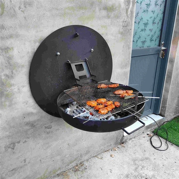 Black Wall Mounted Bbq Grill suppliers