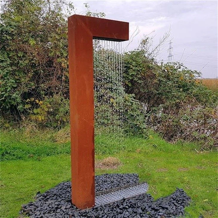 Cube Water Fountain With LED Lights