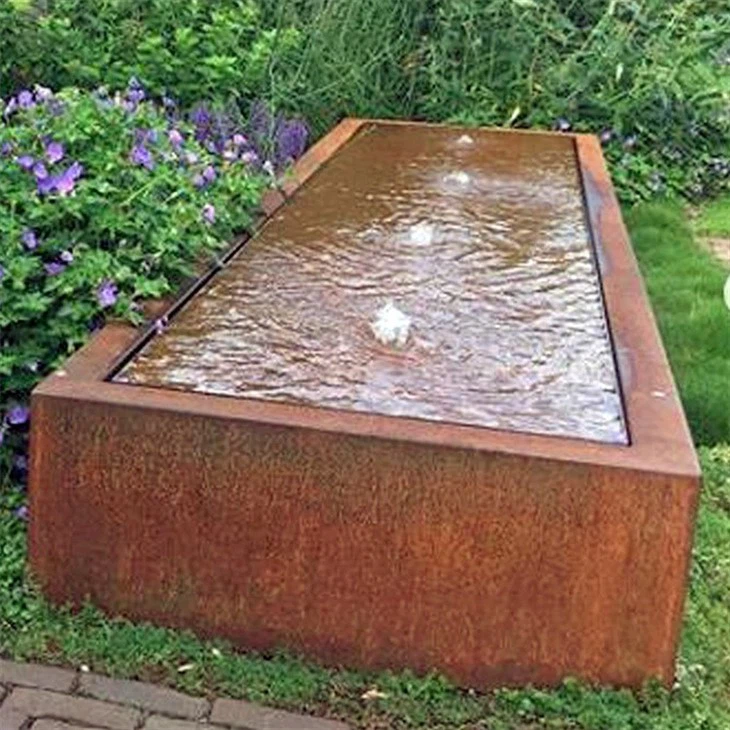 Cube Water Fountain With LED Lights