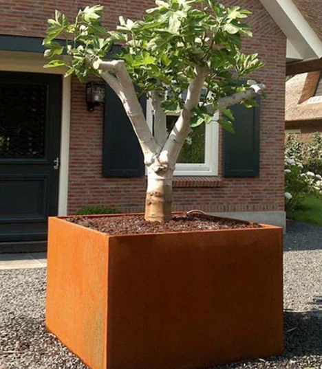 Metal Steel Garden Plant Pot factory