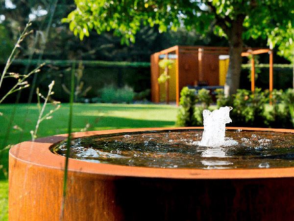 Modern Corten Steel Water Feature Fountain high quality
