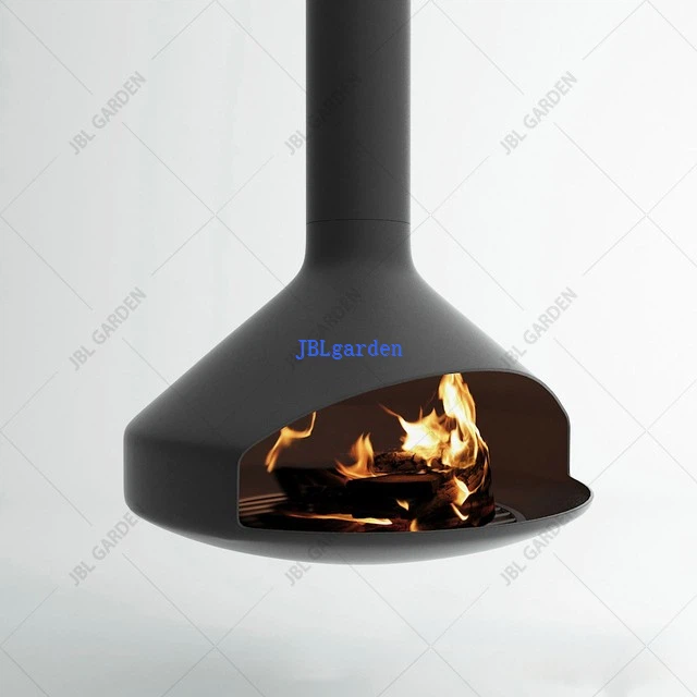 Modern Hotel Villa Hanging Fireplace