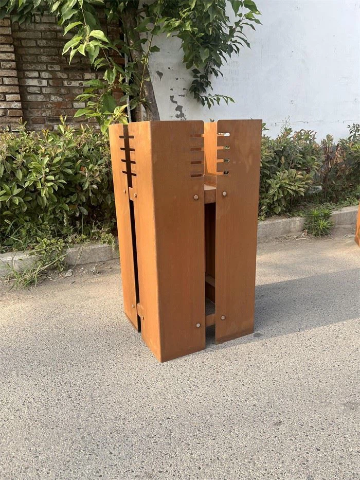 Multi Functional Outdoor Fire Pit Corten BBQ Fire Pit factory