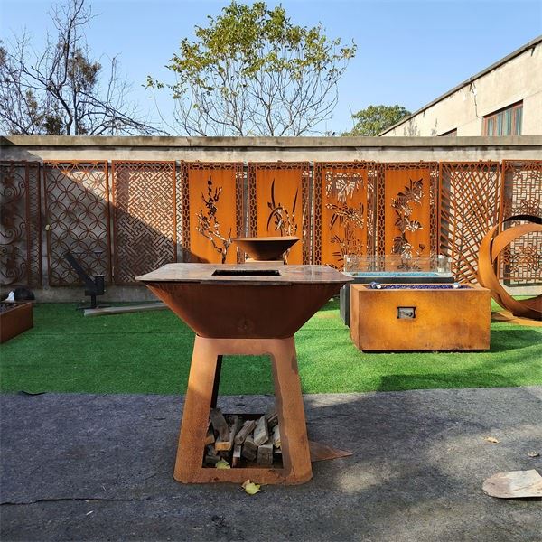 Outdoor Cooking Device Teppanyaki Grill Corten Steel BBQ Grill best