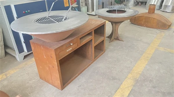 Outdoor Corten Steel BBQ Cooking price