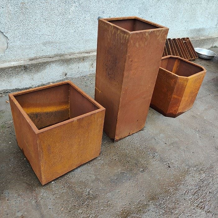 Popular Outdoor Corten Steel Planter high quality
