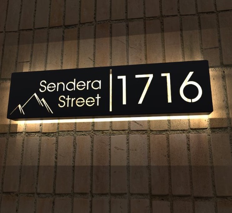 Metal Address Sign for Yard Metal Address Sign for Yard