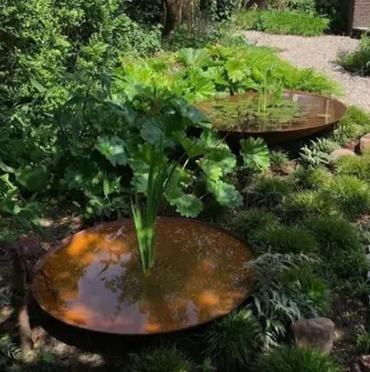 Rusty Corten Water Bowls