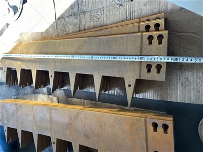 Corten 강철 녹 정원 스테이크