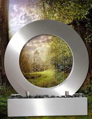 맞춤형 녹슨 금속 비 커튼