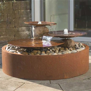 정원 장식품 물 가을