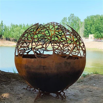 옥외 Corten 강철 불 공