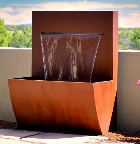 Steel Wate Fall Planter